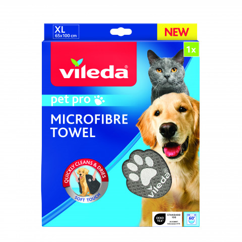 VILEDA Pet Pro XL Mikrofaserhandtuch für Haustiere 100x65 cm + GRATIS! VILEDA Pet Pro Mikrofaserhandtuch M 70x45 cm - Fotogalerie 14