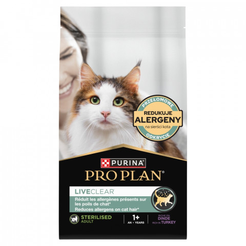 PURINA Pro Plan LiveClear Sterilised Rich in turkey - trockenfutter für Katzen - 1,4kg - Fotogalerie 1