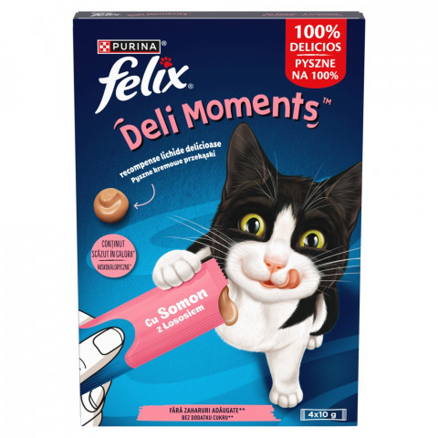PURINA Felix Deli Moments Salmon - Katze behandeln - 4x10g - Fotogalerie 1