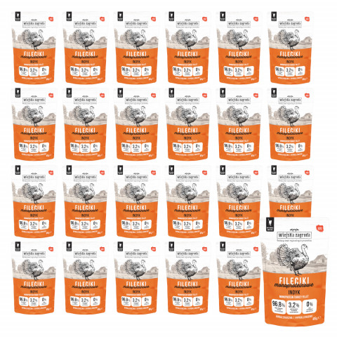 WIEJSKA ZAGRODA Monoprotein-Filets Pute – Nassfutter für Katzen – 24x85g - Fotogalerie 1