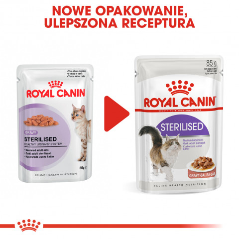 ROYAL CANIN FHN Sterilised in Sauce - Nassfutter für ausgewachsene Katzen - 12x85g - Fotogalerie 3