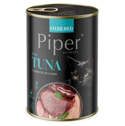 DOLINA NOTECI Piper Sterilisiert mit Thunfisch - Nassfutter für Katzen - 24x400g - Fotogalerie 2