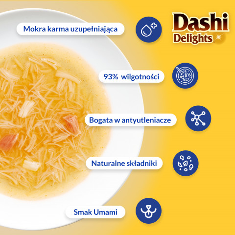 INABA CAT Dashi Delights Silky Broth Huhn mit Thunfisch & Lachs - Katzensnack - 40g - Fotogalerie 5