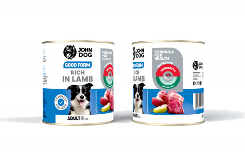 JOHN DOG Good Form Rich in lamb - Nassfutter für Hunde - 800g - Fotogalerie 2