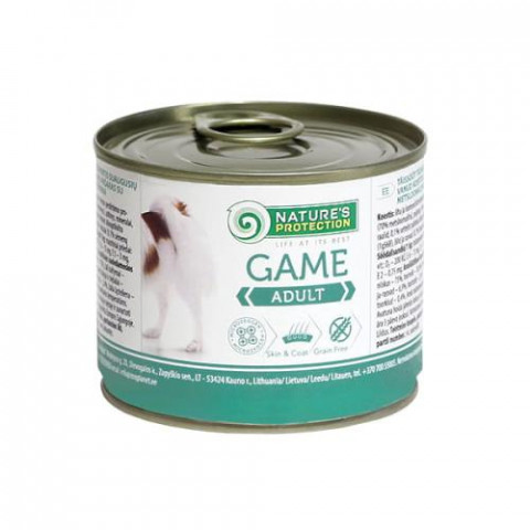 NATURE'S PROTECTION Adult Wild – Nassfutter für Hunde – 200 g - Fotogalerie 1