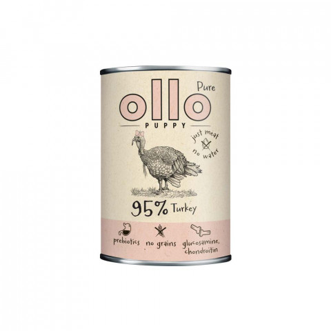 OLLO Puppy Pure Turkey - Nassfutter für Hunde - 850g - Fotogalerie 1