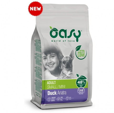 OASY One Animal Protein Adult Small/Mini Duck - trockenfutter für Hunde - 2,5kg - Fotogalerie 1