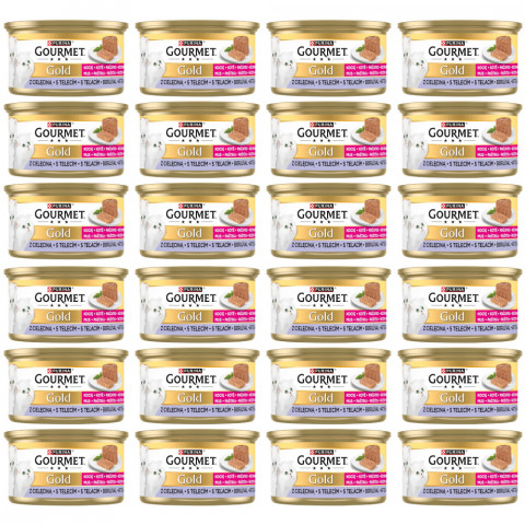 PURINA Gourmet Gold Kitten Mousse mit Kalbfleisch – Nassfutter für Katzen – 24×85 g - Fotogalerie 1