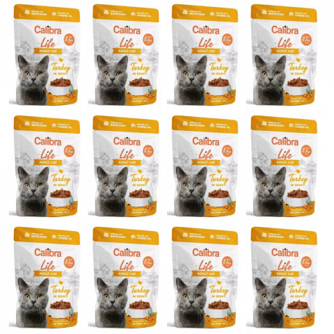 CALIBRA Cat Life Adult Turkey in gravy - Nassfutter für Katzen - 12x85g - Fotogalerie 1