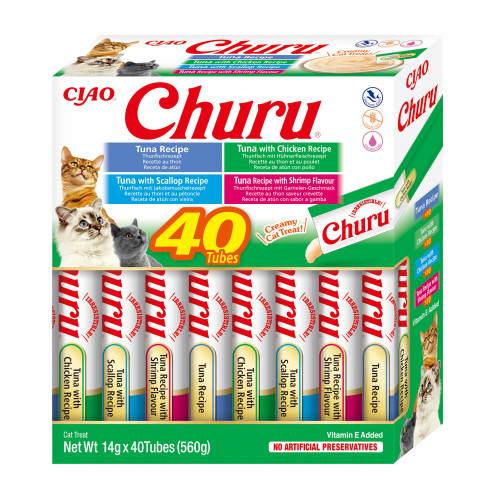 INABA Churu Variety box Tuna - Katze behandeln - 40 x 14g - Fotogalerie 1
