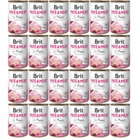 BRIT Paté & Meat Puppy Huhn - Nassfutter für Hunde - 24x400g - Fotogalerie 1