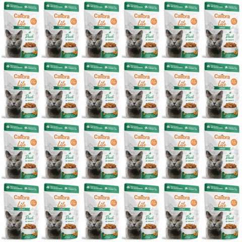 CALIBRA Cat Life Adult Duck in gravy - Nassfutter für Katzen - 24x85g - Fotogalerie 1
