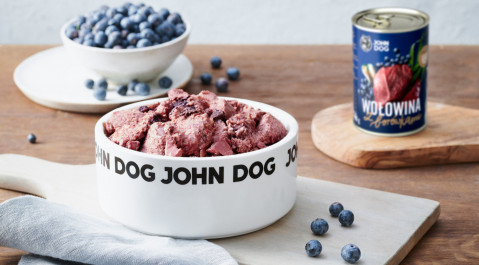 JOHN DOG Berry Adult Beef with blueberries - Nassfutter für Hunde - 6 x 800 g - Fotogalerie 2