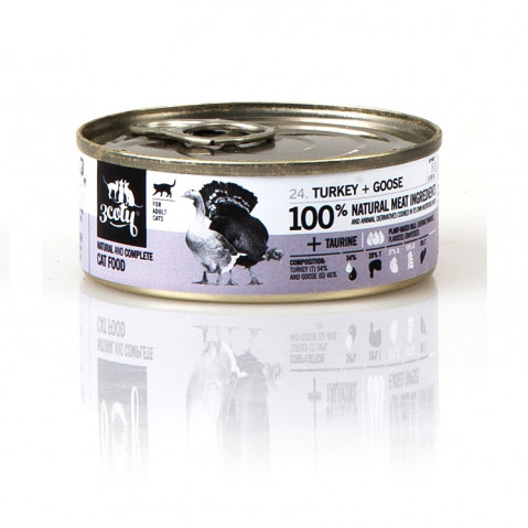 3COTY MIX 4 Geschmacksrichtungen – Nassfutter für Katzen – 24x80g - Fotogalerie 4