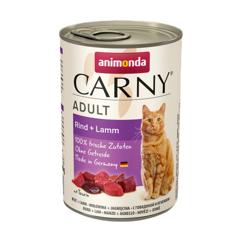 ANIMONDA Carny Adult Beef and lamb - nassfutter für Katzen - 400g - Fotogalerie 1