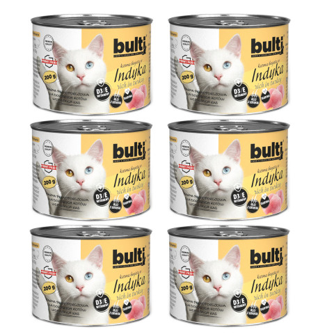 BULTI Rich in turkey - nassfutter für Katzen - 6x200g - Fotogalerie 1