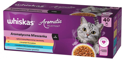 WHISKAS Aromatic selection Mix - nassfutter für Katzen - 40x85g - Fotogalerie 1