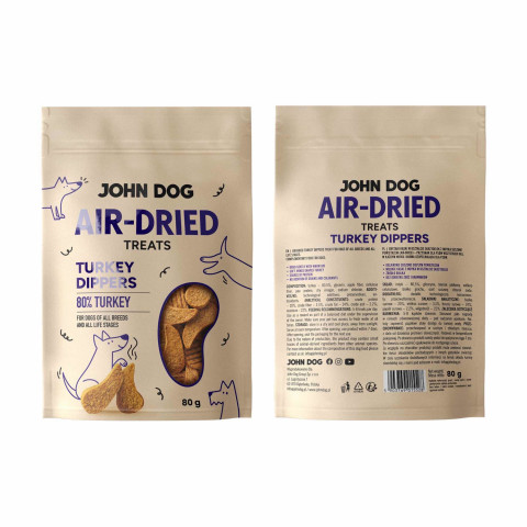 JOHN DOG Air-Dried Turkey dippers - leckerli für hunde - 80g - Fotogalerie 2
