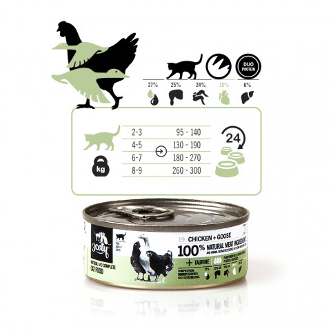 3COTY Chicken with goose - nassfutter für Katzen - 12x80g - Fotogalerie 7