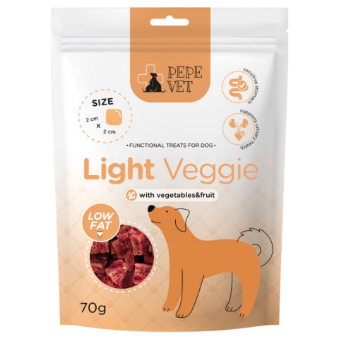 PEPE VET Light Veggie - leckerli für hunde - 70g - Fotogalerie 1