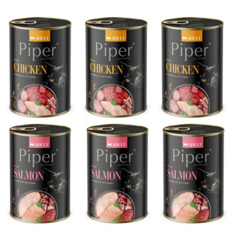 DOLINA NOTECI Piper Animals MIX Flavours - Nassfutter für Katzen - 6x400g - Fotogalerie 1
