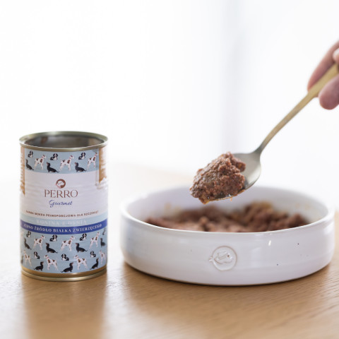 PERRO Gourmet Junior Horse with pumpkin - Nassfutter für Hunde - 800g - Fotogalerie 3