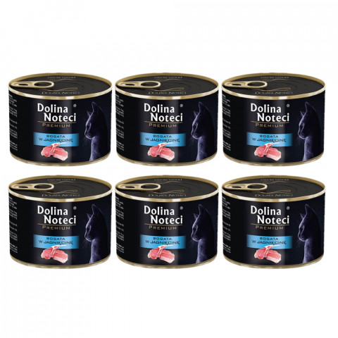 DOLINA NOTECI Premium reich an Lammfleisch - Nassfutter für Katzen - 6x185g - Fotogalerie 1