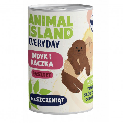 ANIMAL ISLAND Everyday Puppy Turkey and duck - Nassfutter für Hunde - 400g - Fotogalerie 1
