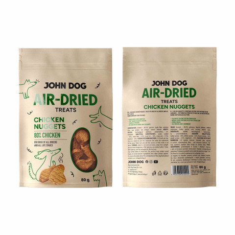 JOHN DOG Air-Dried Chicken nuggets - leckerli für hunde - 80g - Fotogalerie 3