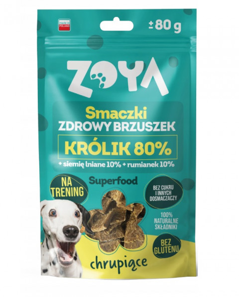 ZOYA Healthy tummy Rabbit - leckerli für hunde - 80g - Fotogalerie 1