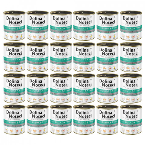 DOLINA NOTECI Premium reich an Perlhuhn mit Apfel - Hunde-Nassfutter - 24x800g - Fotogalerie 1