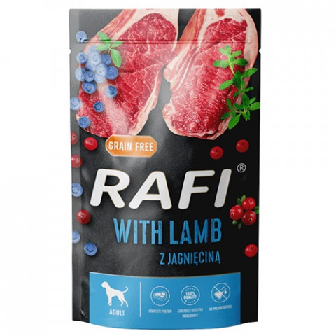 DOLINA NOTECI Rafi Lamm, Heidelbeere, Preiselbeere - Nassfutter für Hunde - 500g - Fotogalerie 1