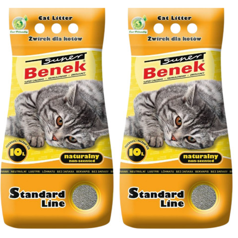 CERTECH Super Benek Standard Natur – klumpende Katzenstreu – 2x10l - Fotogalerie 1