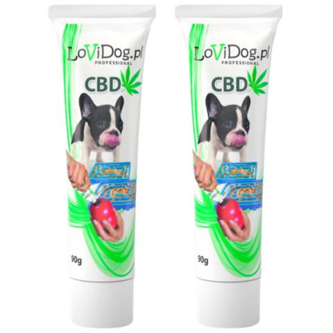 LOVIDOG Funktionspaste mit CBD – Leckerli für Hunde – 2x90g - Fotogalerie 1