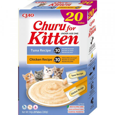 INABA Kitten Chicken and tuna - Katze behandeln - 20x14g - Fotogalerie 1