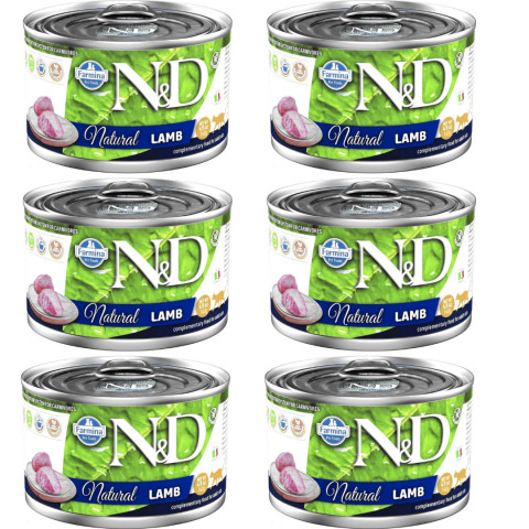 FARMINA N&D Cat Natural Lamb - Nassfutter für Katzen - 6x140 g - Fotogalerie 1
