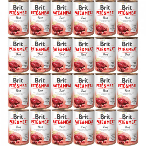 BRIT Paté & Meat Rindfleisch - Nassfutter für Hunde - 24x400g - Fotogalerie 1