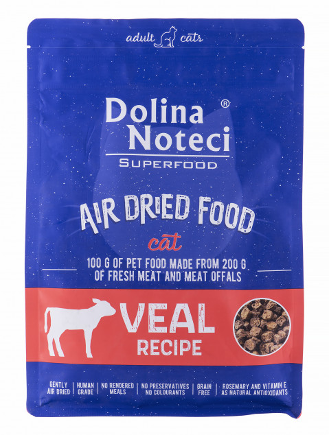 DOLINA NOTECI Superfood Kalbfleisch - Katzentrockenfutter - 1 kg - Fotogalerie 2