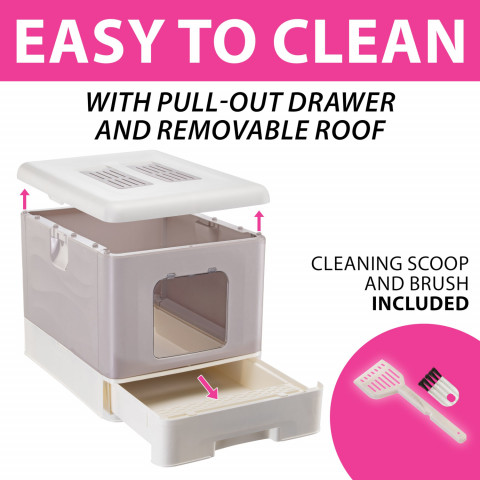 FERPLAST Sahara Lilac - Katzentoilette - 52 x 39 x 40cm - Fotogalerie 3