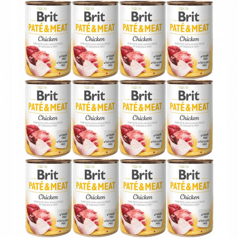 BRIT Paté & Meat Huhn - Nassfutter für Hunde - 12x400g - Fotogalerie 1