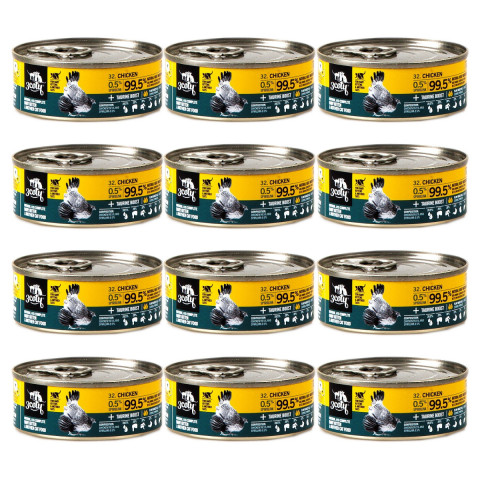 3COTY Chicken with spirulina For kittens and nursing cats - nassfutter für Katzen - 12x80g - Fotogalerie 1