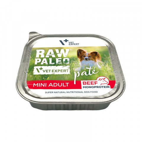 RAW PALEO Pate Mini Adult Beef – Nassfutter für Hunde – 150 g - Fotogalerie 3