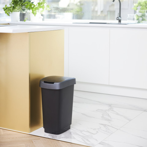 ROTHO Twist Silver - mülleimer – 25l - Fotogalerie 4