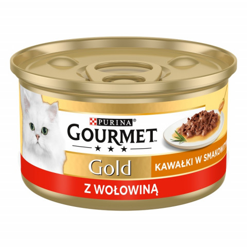 GOURMET Gold Sauce Delight Rindfleisch - Katzen Nassfutter - 85 g - Fotogalerie 1