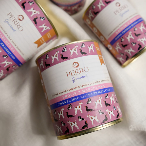 PERRO Gourmet Rabbit with carrot - nassfutter für Hunde - 200g - Fotogalerie 3
