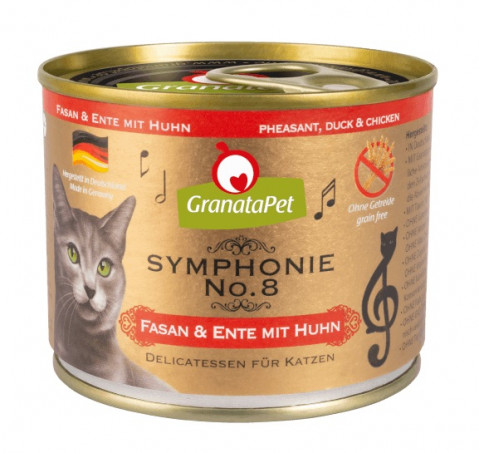 GRANATAPET Symphonie No.8 Pheasant and duck with chicken - nassfutter für Katzen - 200g - Fotogalerie 1