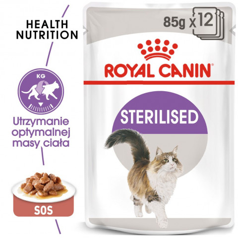 ROYAL CANIN FHN Sterilised in Sauce - Nassfutter für ausgewachsene Katzen - 12x85g - Fotogalerie 10