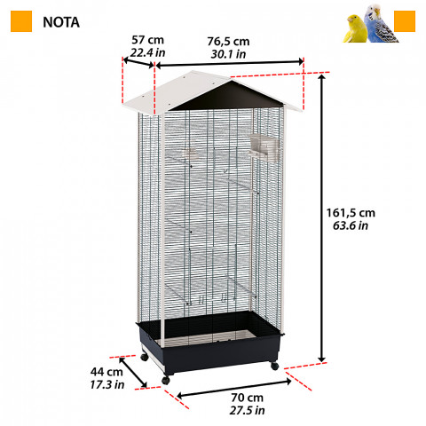 FERPLAST Nota Voliere - 161,5 cm - Fotogalerie 3