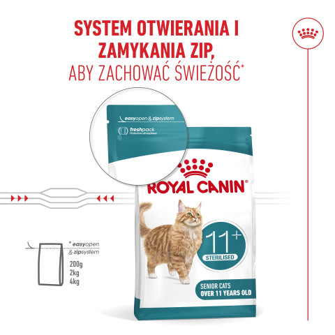 ROYAL CANIN Ageing 11+ Sterilised - trockenfutter für Katzen - 4kg - Fotogalerie 10