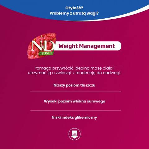 FARMINA N&D Quinoa Weight Management Lamb&Broccoli - Trockenfutter für Katzen - 5 kg - Fotogalerie 8